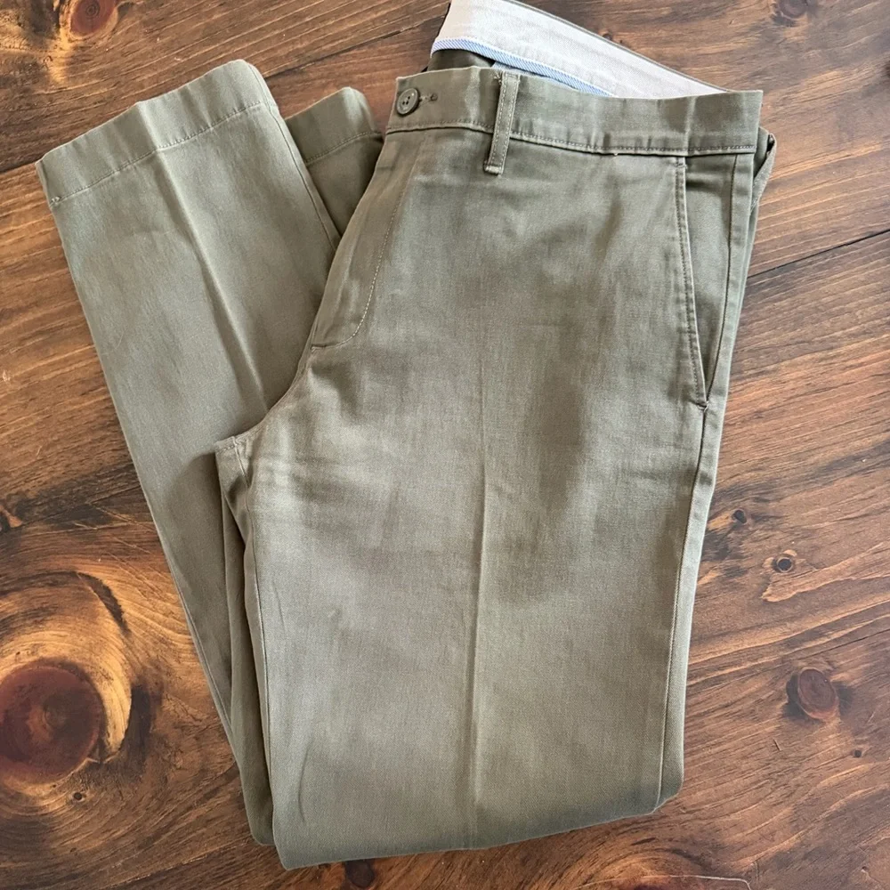 J. Crew 484 Slim Fit Stretch Chinos Olive 34x30